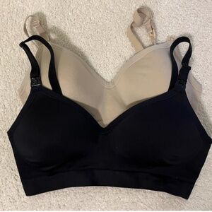 Two Bravado Designs Molded Cup Nursing Bras- Maternity- Medium